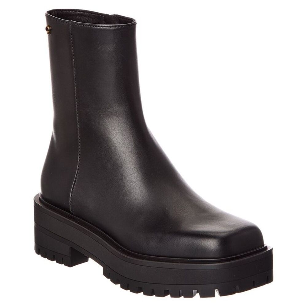 Gianvito Rossi Warner 20 Leather Boot, Black